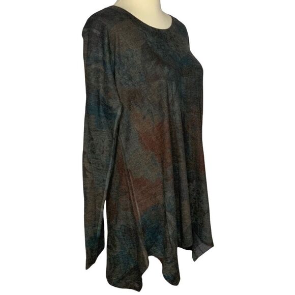 SOFT SURROUNDING long sleeve green tunic size M - Picture 1 of 10